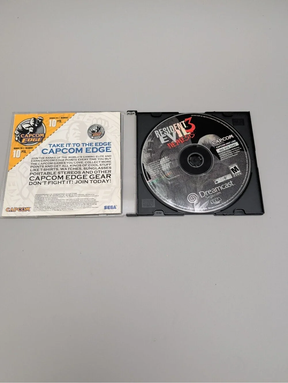 Resident Evil 3 Nemesis - Tested Working Sega Dreamcast Game